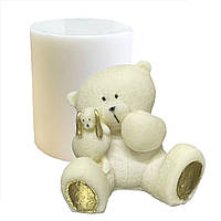 Молд 3D Ведмедик з зайчиком