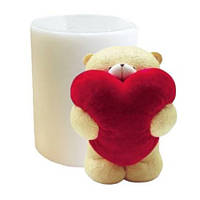 Молд 3D Ведмедик з серцем