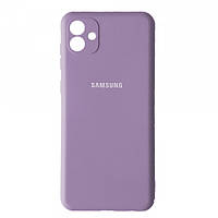 Чохол бампер силіконовий для Samsung Galaxy A04 (A045) ( Самсунг ) Колір Бузковий (Lilac) Soft-touch з мікроф