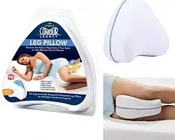 Подушка ортопедична для ніг і колін Leg pillow з ефектом пам'яті, ортопедична подушка для ніг