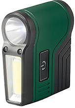 Кишеньковий акумуляторний ліхтарик, заряджається від USB, Parkside LED, 50/150 lm, 3,7 V, 800 мА·год