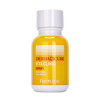 Витаминная сыворотка для сияния кожи FarmStay DERMA CUBE Vita Clinic Serum 50мл