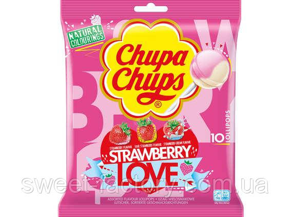 Леденцы Chupa Chups Strawberry Love 10s 120g