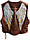 Жилет жіночий Skin72ner Wings шкіряний коричневий, S/M, фото 4