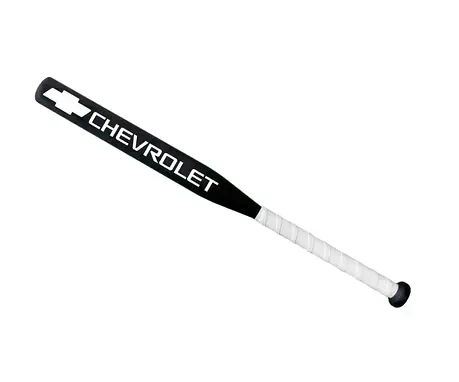 Бейсбольна біта CHEVROLET Чорна з білою ручкою, фото 2