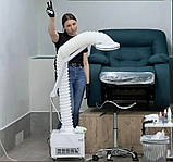 Витяжка педикюрна Фьюжн з потужним двигуном витяжка для педикюру та манікюру з лампою гофра-витяжка манікюрна, фото 2