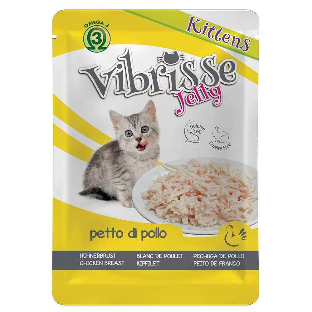 Vibrisse Jelly Kittens пауч для кошенят з курячою грудкою в желе - 70 г