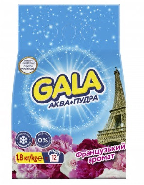 Порошок  для прання. GALA Авт Аква-Пудра Франц. Аром. 1.8кг, фото 1