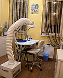 Витяжка педикюрна Фьюжн з потужним двигуном витяжка для педикюру та манікюру з лампою гофра-витяжка манікюрна, фото 3