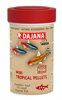 Корм Dajana Mini Tropical Pellets 100 ml. Корм в мини гранулах для неонов Premium класса