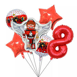 Фонтан із кульок Роблокс з цифрою