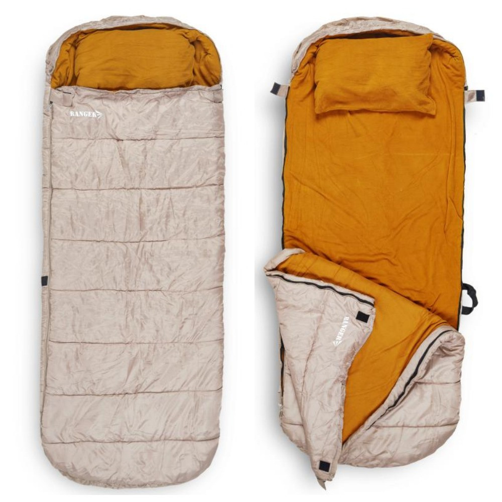 Спальний мішок-ковдра Ranger 4 Season Brown (до -10°C)