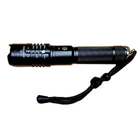 Ліхтарик з акумулятором Чорний з телескопічним зумом IP54