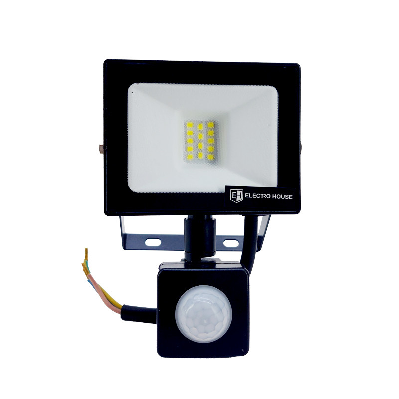 LED прожектор ElectroHouse з д. руху 10 W IP65