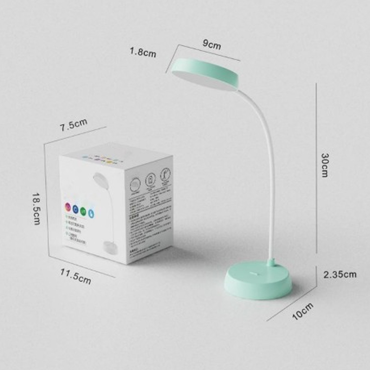LED світильник настільний Білий Тіффані з акумулятором