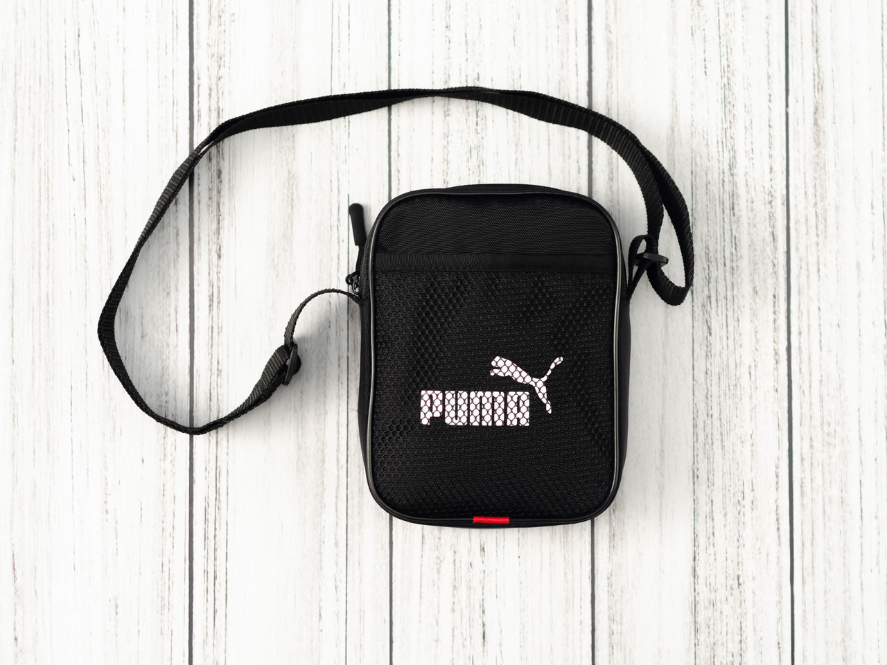 Маленька Сумка Puma чорного кольору / Чоловіча спортивна сумка через плече Пума / Барсетка Puma