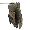 Рукавички тактичні оливково - зелені із закритими пальцями розмір L, обхват долоні 20-22см, BC-8798, фото 8