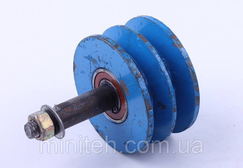 Ролик натягувача ременя МТ 2-го струмковий, фото 1