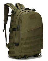 Рюкзак тактический на 35 литров армейский военный 44*18*31 см ткань кордура цвет олива/хакки для ВСУ