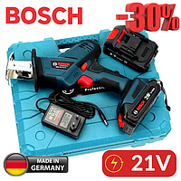 Аккумуляторная Сабельная Пила Bosch 21V 5.0Ah, Электроножовка Аккумуляторная Bosch 21V