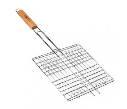 ҐРАТА-ГРИЛЬ ПЛОСЬКА МІНІ Stenson метал 55x27x24 см, MH-0088, фото 1