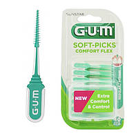 Набір міжзубних щіток з фторидом GUM Soft Picks Comfort Flex, стандартна, 40 штук