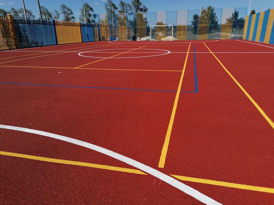 Покриття Conipur SP. Будівництво багатопрофільного спортивного майданчика 2