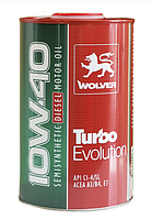 WOLVER Turbo Evolution 10W-40, API CI-4/SL 1л