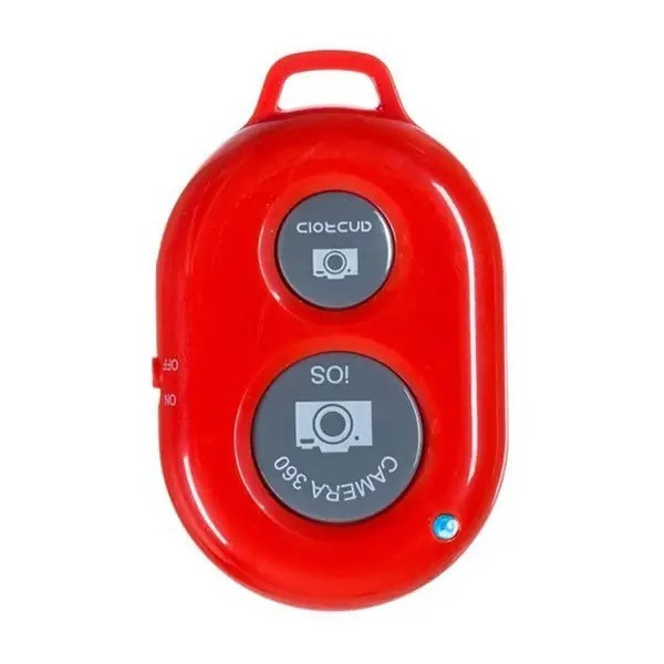 Пульт для селфі (bluetooth-брелок для групових фото, кнопка для серфі)Red