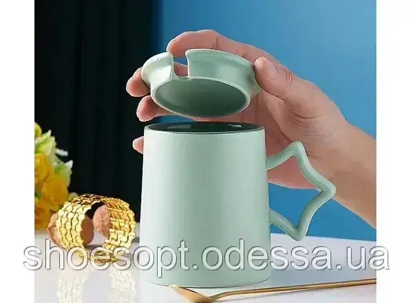 Кухоль керамічна Зірка кольоровий всередині