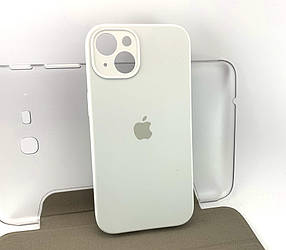 Чохол на iPhone 13 накладка на бампер Silicone Case Full силіконовий original білий