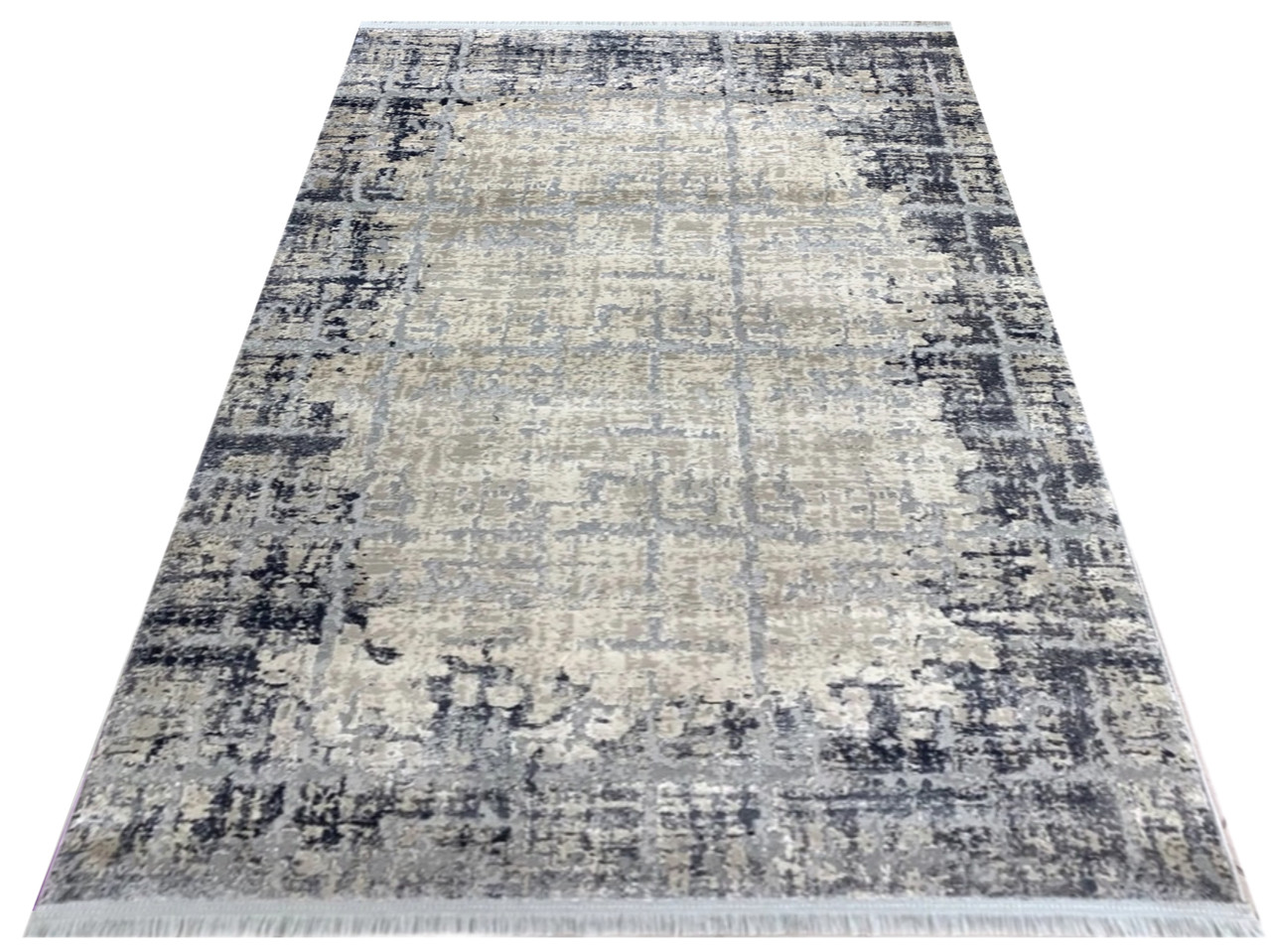 150x300 Venita 8742A килим на підлогу в спальню, вітальню на підлогу. Сірий