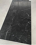 Чорна глянсова плитка під мармур 120х60 см Керамограніт, фото 3