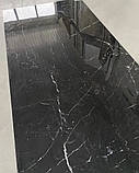 Чорна глянсова плитка під мармур 120х60 см Керамограніт, фото 2