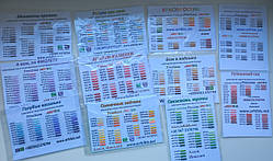 «Мишкіни крихти»  палітра  40 живих зразків бісеру Preciosa сірих відтінків