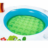 Дитячий надувний манеж Bestway 52239 "Райдуга" (91х56 см) арка з іграшками, надувною підлогою, фото 2