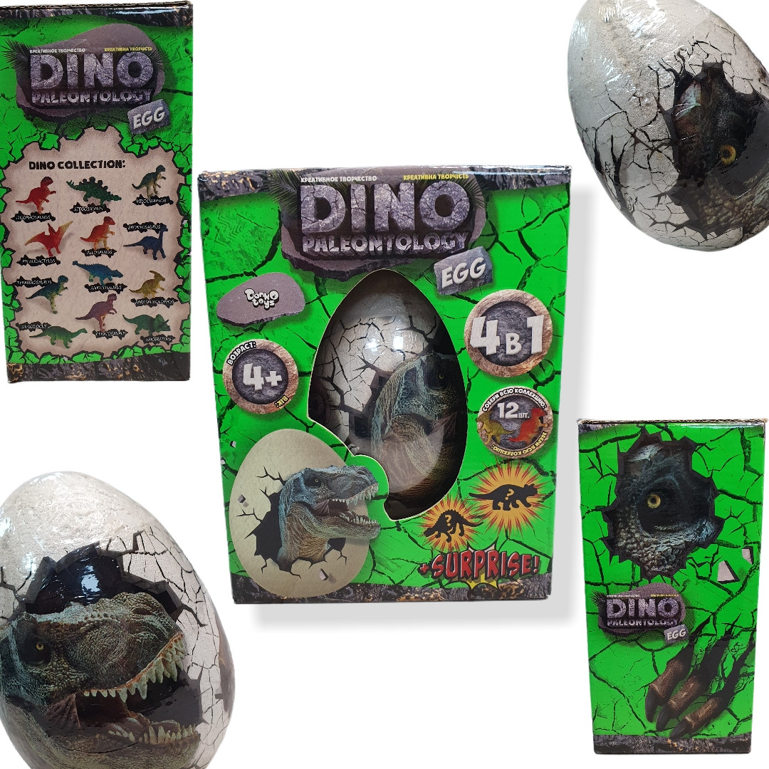 Набір розкопок Dino paleontology Egg 4 в 1