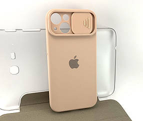 Чохол на iPhone 13 накладка на бампер Silicone Case Full силіконовий original бежевий