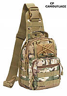 Тактическая штурмовая военная сумка , городская сумка ForTactic Хаки,мультикам, черная
