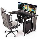 Ігровий геймерський стіл для геймера XG12 Комп'ютерний стіл від виробника 140 см Геймерські столи, фото 10