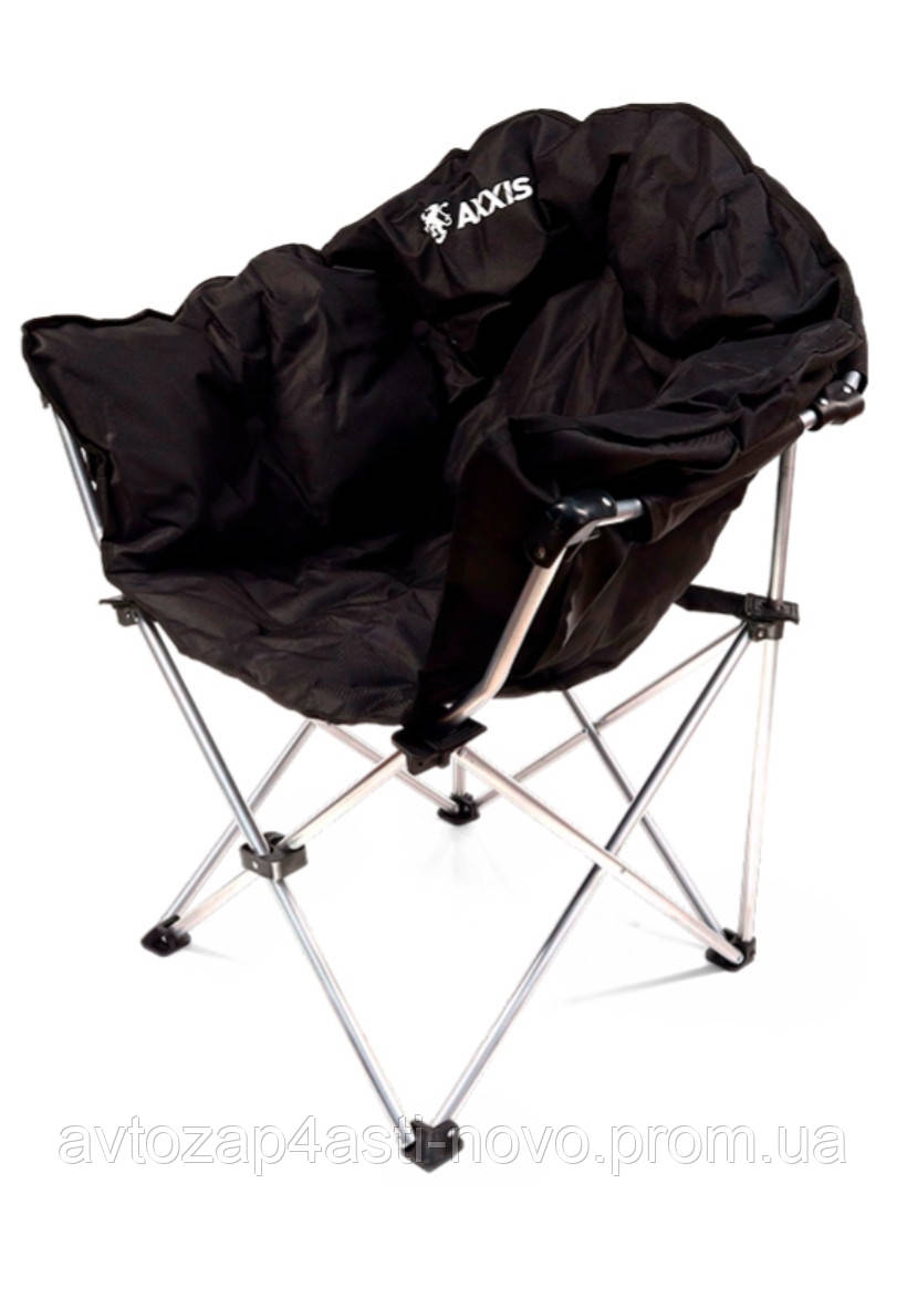 Крісло "Luna" для пікніка та риболовлі чорне AXXIS