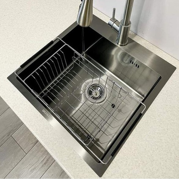Кухонна мийка Grando Galera S201 black PVD чорна 5050