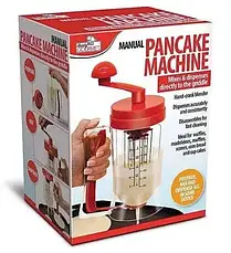 Універсальний ручний міксер із дозатором, Міксер механічний Pancake Machine, фото 4