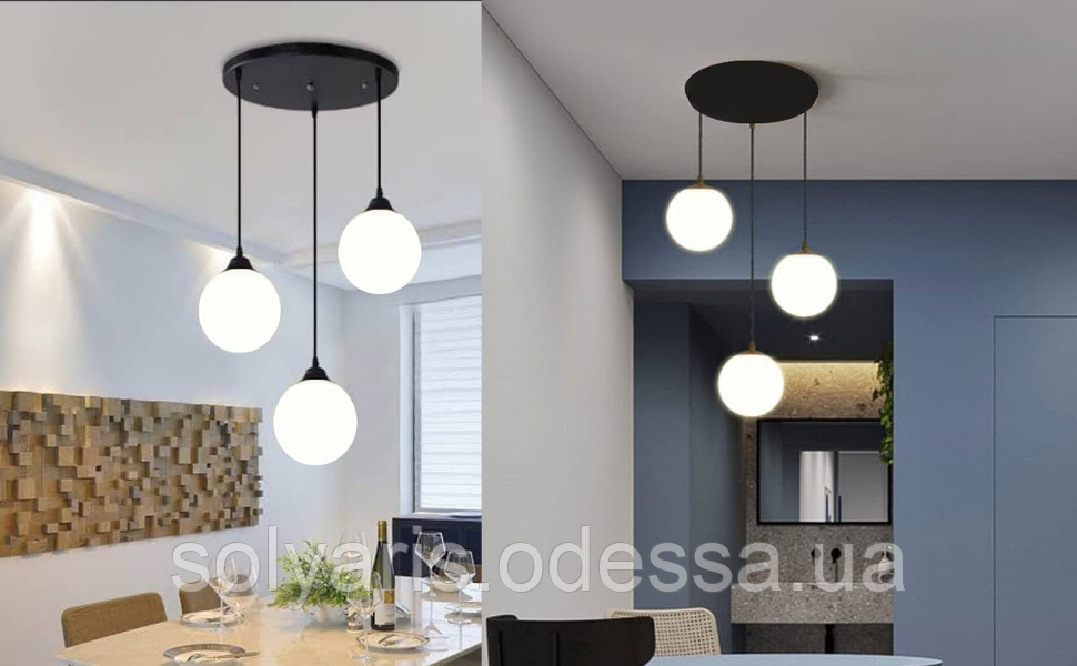 Люстра підвіс кулі 138/3 кріплення коло,планка, фото 1