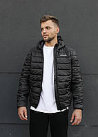 Куртка Adidas чорна чоловіча осінка весняна коротка, Стильна спортивна куртка Адідас чорна ЛЮКС якості