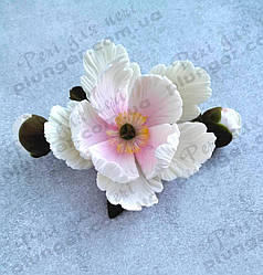 Цукрова прикраса для кондитерських виробів Піон з бутонами