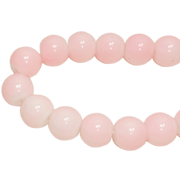 Намистини 8 мм для Біжутерії Світло Рожеві, тон 103, Фурнітура для Прикрас Кольє Намиста Браслета, фото 1