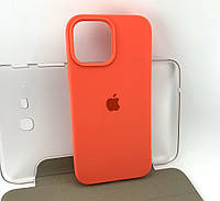 Чехол на iPhone 13 Pro Max накладка бампер Silicone Case Full силиконовый original кораловый
