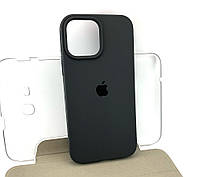 Чехол на iPhone 13 Pro Max накладка бампер Silicone Case Full силиконовый original темно-серый