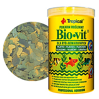 Корм Tropical Bio-Vit 50 ml. Основной корм для растительноядных рыб